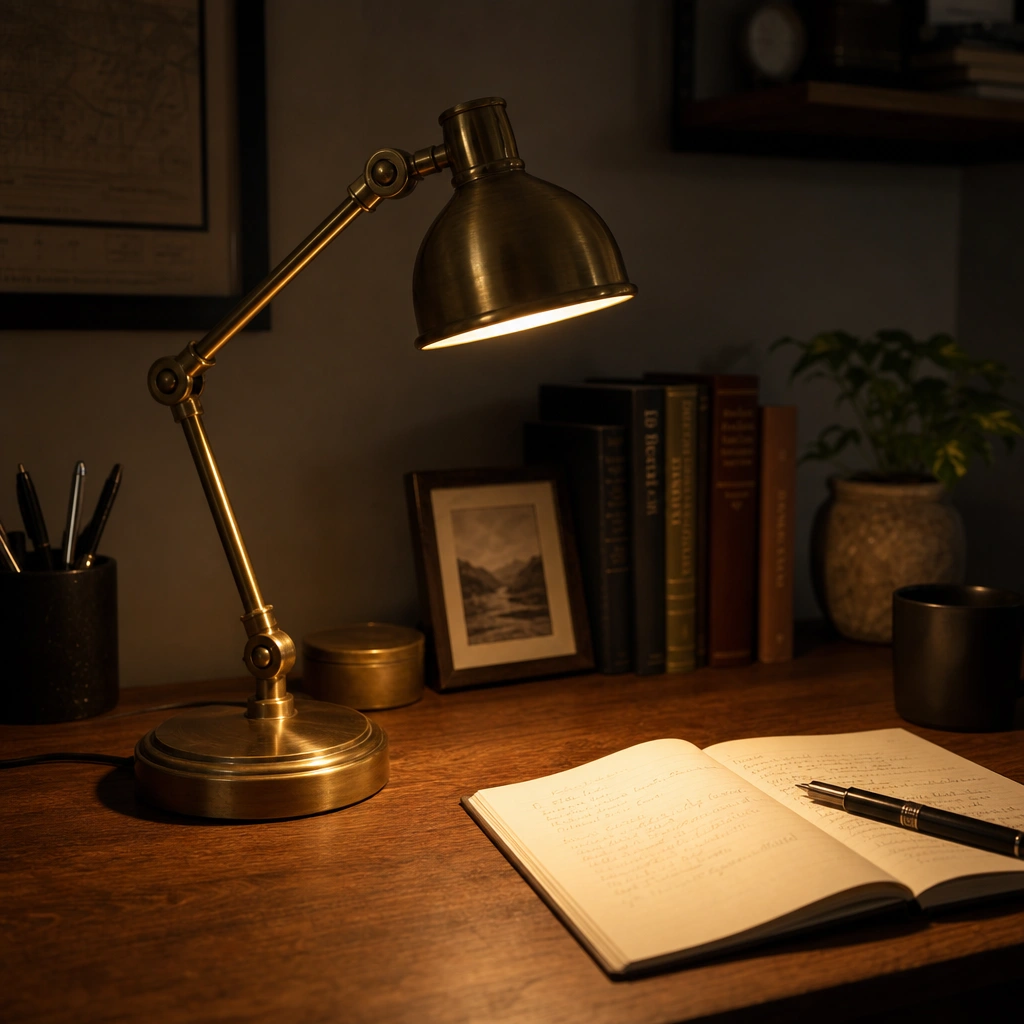 Brass Desk Lamp